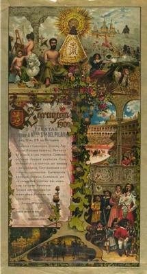 Fiesta patronales en honor de Nuestra Señora del Pilar 1900 Zaragoza